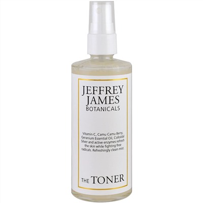 Jeffrey James Botanicals, Тоник, освежающий чистящий аэрозоль, 4 унции (118 мл)
