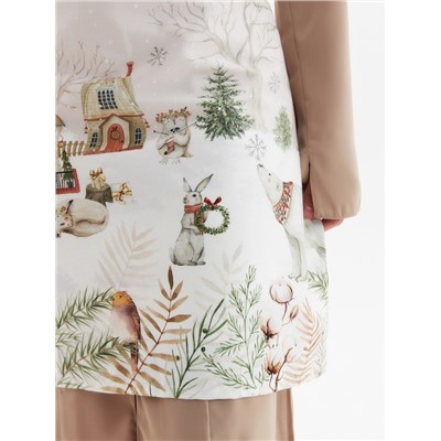 Фартук Этель «Звери в городе» 60×70 см, 100% хлопок, саржа 190 г/м²