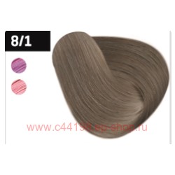 OLLIN SILK TOUCH  8/1 светло-русый пепельный 60мл Безаммиачный стойкий краситель для волос
