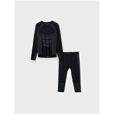 Термокомплект трикот. для мужчин: фуфайка с длин. рук, брюки укороченные