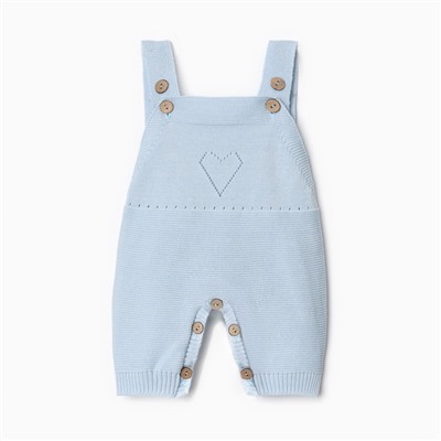 Комбинезон детский вязаный MINAKU, рост 86-92, голубой