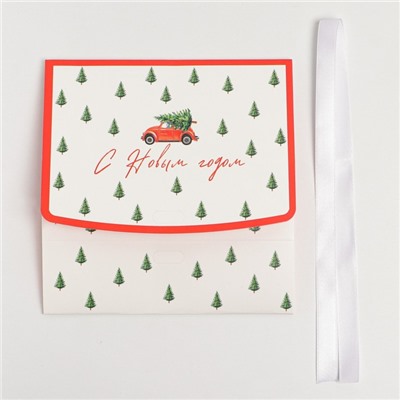 Коробка подарочная новогодняя складная двухсторонняя «С Новым годом», 16.5×12×5 см