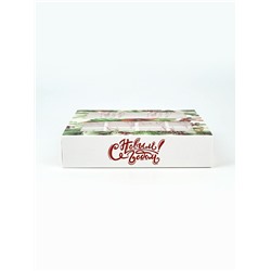 Коробка под 8 конфет и шоколад, с окном «Новогодние подарки», 17.7×17.8×3.8 см