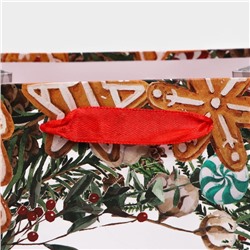 Пакет подарочный новогодний ламинированный «С Новым Годом!»,18×23×10 см