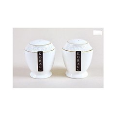 Набор для специй 2пр. керам Снежная королева круг Коралл CS681607-A  219153