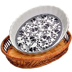 24800 Форма 2 предм.2,1 +1,6л 33х5 + 27х4см УЗОР МВ (х6)