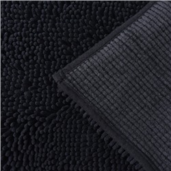 Коврик для дома LaDо́m, букли, плотность 1400 г, 50×80 см, графитовый