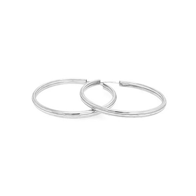 Серьги из серебра без вставки, А-2800230, 3 см