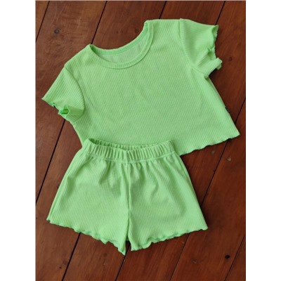 Костюм Пружинка короткий 33056 (Зеленый)