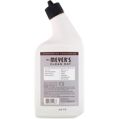 Mrs. Meyers Clean Day, Чистящее средство для унитаза, лавандовый аромат, 24 жидких унции (710 мл)