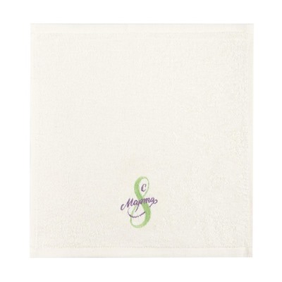 Набор полотенец «8 Марта» 30×30 см-3 шт., 100% хлопок 340 г/м²