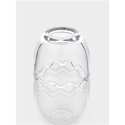 Конфетница «Ушки», 170 мл, 8.3×11.5 см, стекло, прозрачная
