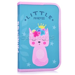 Пенал односекционный  большой SOFT "CAT PRINCESS"