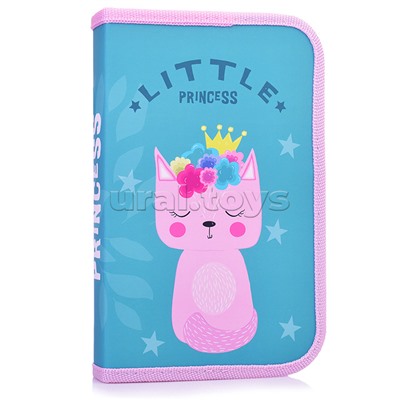 Пенал односекционный  большой SOFT "CAT PRINCESS"