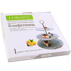 31504 Конфетница 3-ярусная на ножке LR (х8)