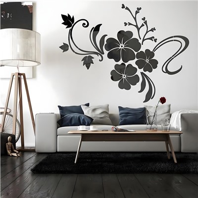 Набор наклеек интерьерных TAKE IT EASY «Цветы», декор настенный, панно, 124×165 см