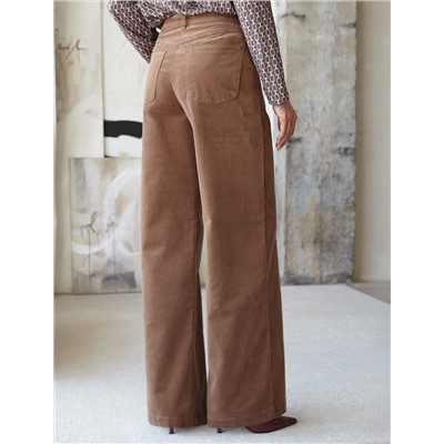 Брюки из эластичного микро-вельвета