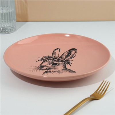 Тарелка керамическая «Зайка», 25.5 см, Dolce Ceramo