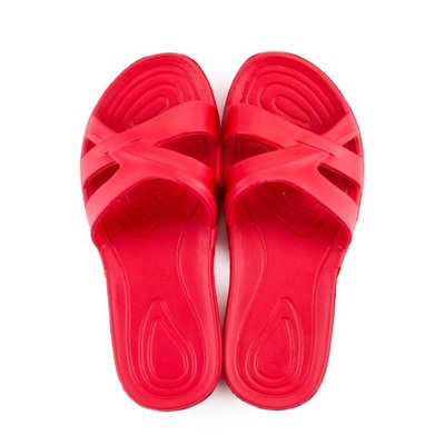 Сланцы женские, цвет красный, размер 40