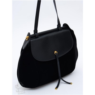 Сумка женская кожаная 1044M black Polina&Eiterou