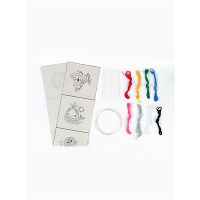 Набор для творчества. Вышивка на холсте «Милые зверюшки»