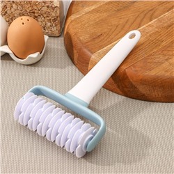 Валик для нарезки теста Доляна «Виктори», 20×12 см, белый