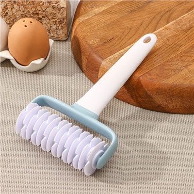 Валик для нарезки теста Доляна «Виктори», 20×12 см, белый