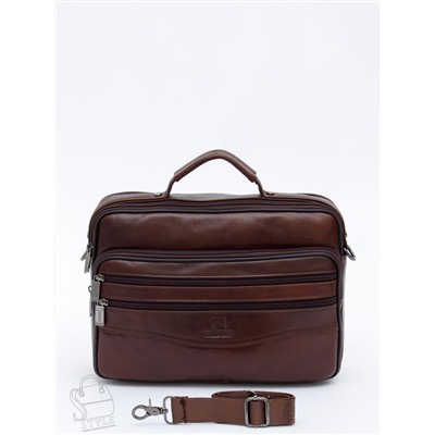 Портфель мужской кожаный 7807-4 brown Fuzhinino  в Новосибирске