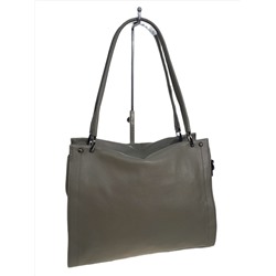 Женская сумка из натуральной кожи, цвет серый