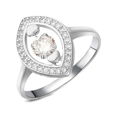 Кольцо, куб.циркон., BY-3176