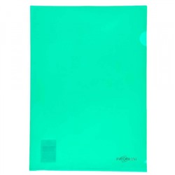 Папка-уголок (плотная) 180мкр зеленая PU7018G inФОРМАТ