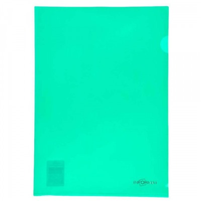 Папка-уголок (плотная) 180мкр зеленая PU7018G inФОРМАТ