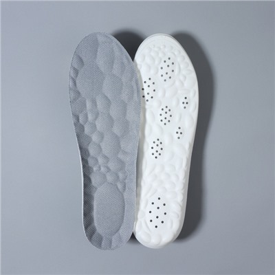 Стельки для обуви, амортизирующие, р-р RU до 42 (р-р Пр-ля до 42), 27 см, пара, серые