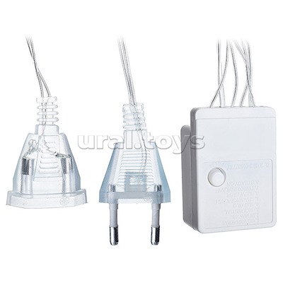 Электрогирлянда-занавес 3*2м, 320 ламп, белый теплый, в пакете