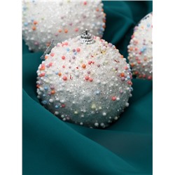 Ёлочные игрушки «Абель», шары новогодние, d=8 см, 3 шт., колор