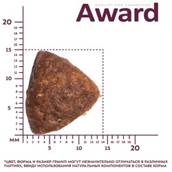 Сухой корм AWARD PFB для взрослых собак всех пород с говядиной и курицей с добавлением брокколи и черники
