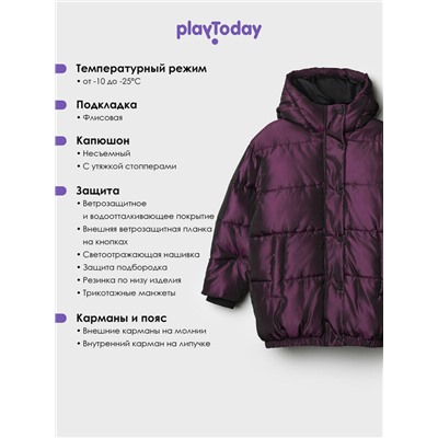 Куртка текстильная с полиуретановым покрытием для девочек