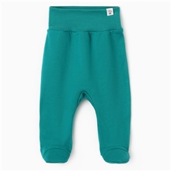 Ползунки детские MINAKU New Year's cars, рост 74-80 см, зелёные