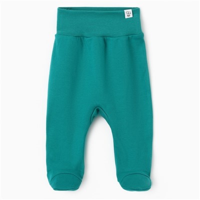 Ползунки детские MINAKU New Year's cars, рост 74-80 см, зелёные