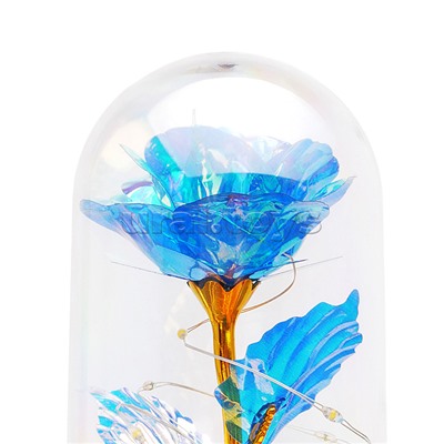 Светильник "Волшебный цветок" в коробке (синий)