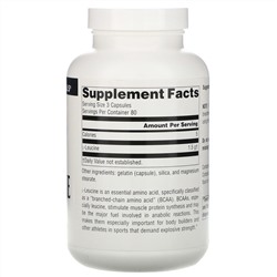 Source Naturals, L-лейцин, 500 мг, 240 капсул