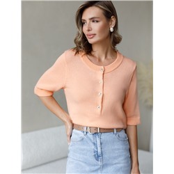 Джемпер тонкой вязки из хлопка с кашемиром