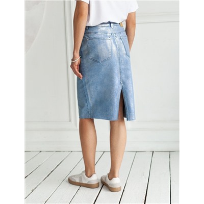 Юбка с металлизированным покрытием