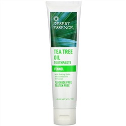 Desert Essence, Зубная паста с маслом чайного дерева и фенхелем, 6,25 унц. (176 г)