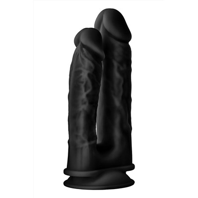 Черный анально-вагинальный фаллоимитатор Double Penetrator - 19,5 см.