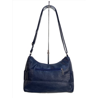 Женская сумка из искусственной кожи, цвет синий