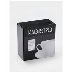 Чайная пара Magisto English tea party, 170 мл, фарфор, белая