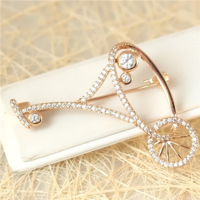 Брошь позолота H01-7520