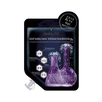 Маска ночная пузырьковая для лица SKINLITE «ИНТЕНСИВНОЕ ОБНОВЛЕНИЕ О2», SL-631