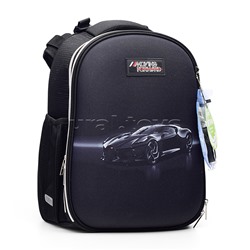 Рюкзак "Choice. Luxury Car" школьный жесткий 38x28x16 см (17 л) вес 950 г, 1 отделение на молнии с разделителями для учебников, 1 отделение с органайзером, 2 боковых кармана сеткой на резинке, эргономичная формоустойчивая вентилируемая спинка (евросетка)